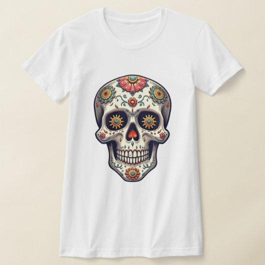 Dampfpunk-Zuckerschädel T-Shirt (Ablage )