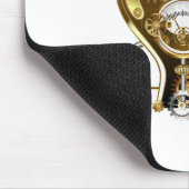 Dampfpunkkopf mit Manometer Mousepad (Ecke)