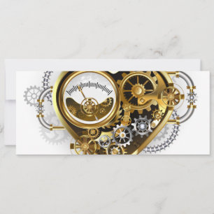 Dampfpunktherz mit Manometer Karte