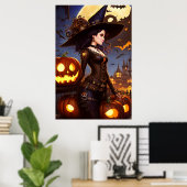 Dampfpunx-Hexe 3 Poster (Heimbüro)