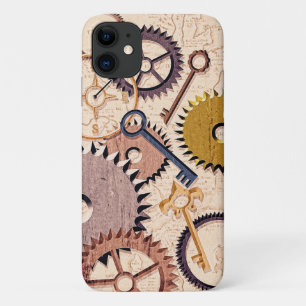 Dampfrad, Getriebe, Schlüssel, Alte Ölfarbe Case-Mate iPhone Hülle
