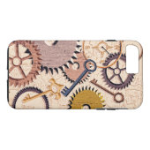 Dampfrad, Getriebe, Schlüssel, Alte Ölfarbe Case-Mate iPhone Hülle (Rückseite (Horizontal))