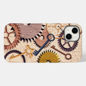 Dampfrad, Getriebe, Schlüssel, Alte Ölfarbe Case-Mate iPhone Hülle (Rückseite (Horizontal))