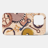 Dampfrad, Getriebe, Schlüssel, Alte Ölfarbe Case-Mate iPhone Hülle (Rückseite (Horizontal))