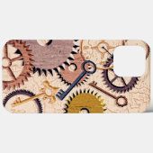 Dampfrad, Getriebe, Schlüssel, Alte Ölfarbe Case-Mate iPhone Hülle (Rückseite (Horizontal))