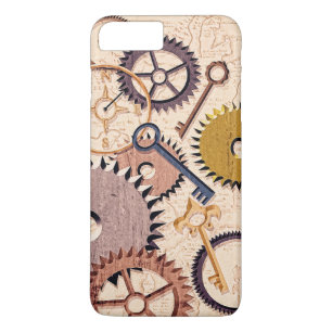 Dampfrad, Getriebe, Schlüssel, Alte Ölfarbe Case-Mate iPhone Hülle