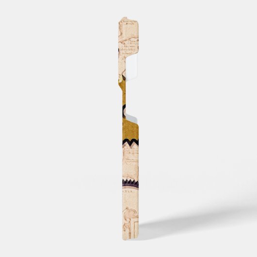 Dampfrad, Getriebe, Schlüssel, Alte Ölfarbe iPhone Hülle (Linke Seite)