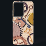 Dampfrad, Getriebe, Schlüssel, Alte Ölfarbe Samsung Galaxy Hülle<br><div class="desc">Steampunk Stil mit Rädern,  Gängen,  alten Schlüsseln,  einem Kompass und einem antiken Kartendesign. Ölfarbe Filter.</div>