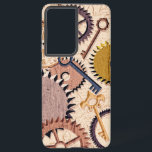Dampfrad, Getriebe, Schlüssel, Alte Ölfarbe Samsung Galaxy Hülle<br><div class="desc">Steampunk Stil mit Rädern,  Gängen,  alten Schlüsseln,  einem Kompass und einem antiken Kartendesign. Ölfarbe Filter.</div>