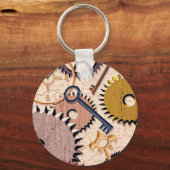 Dampfrad, Getriebe, Schlüssel, Alte Ölfarbe Schlüsselanhänger (Vorderseite)