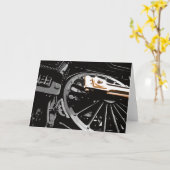 Dampfrad Motor Karte (Gelbe Blume)