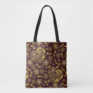 Dampfradget Herz Servietten Tasche