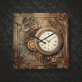 Dampfräduhren & Zahnräder Wanduhr