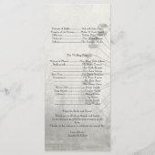 Dampframarkt-Zirkuszylinder-Hochzeitsprogramm Programm (Rückseite)
