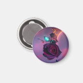 Dampfrassenrose Magnet (Vorderseite/Rückseite)