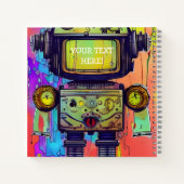 Dampfroboter Notizblock (Rückseite)