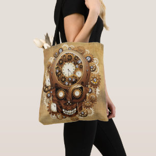 Dampfröhren-Schädel im gothischen Stil Tasche
