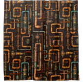 Dampfrohrleitungen Duschvorhang (Vorderseite)