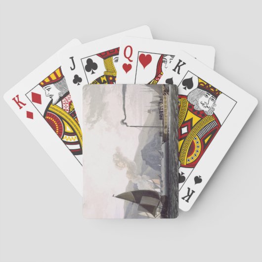 Dampfschiff auf dem Clyde bei Dumbarton, von 'A Vo Spielkarten (Rückseite)