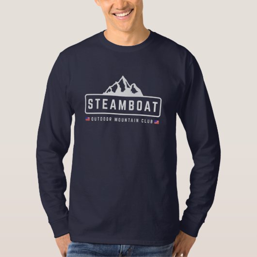 Dampfschiff Außenbereich T-Shirt (Vorderseite)