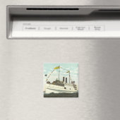 Dampfschiff-Bucht-Linie - Cape Cod Magnet (In Situ (Geschirrspüler))