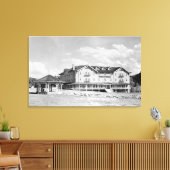 Dampfschiff Federn, CO Lodge und Kabinen Fotograf Leinwanddruck (Insitu (Wohnzimmer))