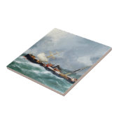 Dampfschiff Finsbury 1881 Fliese (Seite)