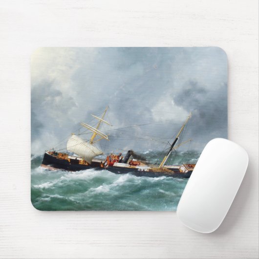 Dampfschiff Finsbury 1881 Mousepad (Mit Mouse)