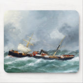 Dampfschiff Finsbury 1881 Mousepad (Vorne)