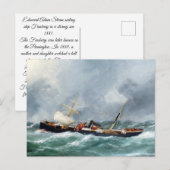 Dampfschiff Finsbury 1881 Postkarte (Vorne/Hinten)