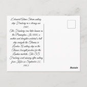 Dampfschiff Finsbury 1881 Postkarte (Rückseite)