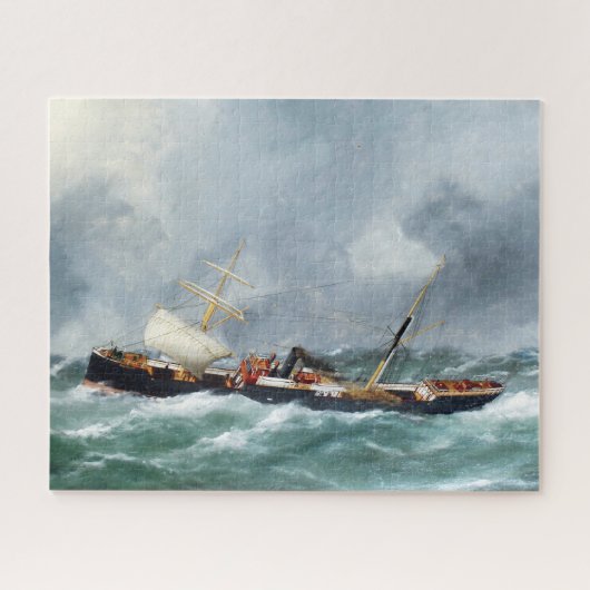 Dampfschiff Finsbury 1881 Puzzle (Horizontal)