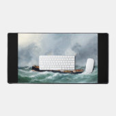 Dampfschiff Finsbury 1881 Schreibtischunterlage (Tastatur & Maus)