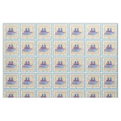 Dampfschiff mit Propeller und Blue Smokestacks Stoff (Fat Quarter (45,7 x 55,9 cm))