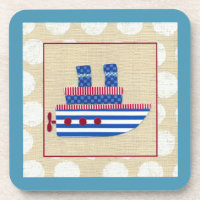 Dampfschiff mit Propeller und Blue Smokestacks