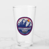Dampfschiff Springs Colorado Berg Skiwandern Glas (Vorderseite)