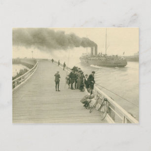 Dampfschiff von Dover nach Ostende Postkarte