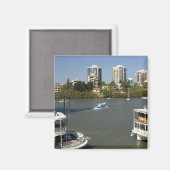 Dampfschiffe, Brisbane River, Brisbane, Magnet (Vorderseite/Rückseite)