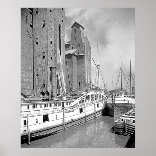 Dampfschiffe in Buffalo Poster (Vorne)