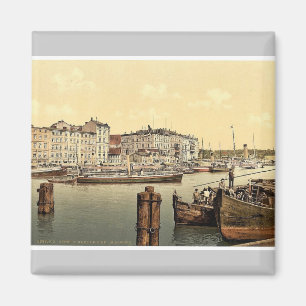 Dampfschiffkai, Stettiner Hafen, Pommeraina, Deuts Magnet