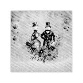 Dampfschneemann und Steampunksschneefrau Permastempel (Design)