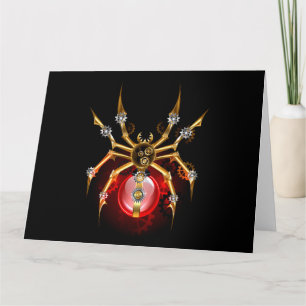 Dampfspinnen auf Schwarz Karte