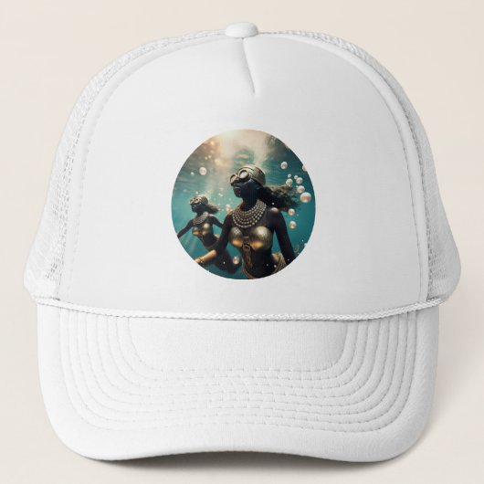 Dampftaucher für Perlen Truckerkappe (Vorderseite)