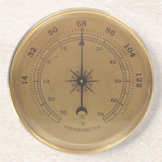 Dampfthermometer Untersetzer (Vorne)