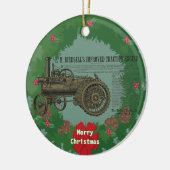 Dampftraktion Motor 1889 Birdsall's Steam Motor Keramik Ornament (Links)