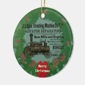 Dampftraktion Motor 1889 Motor-Bedrohung Keramik Ornament (Links)