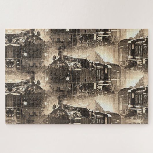 Dampfträume - Eisenbahn-Motor Puzzle (Horizontal)