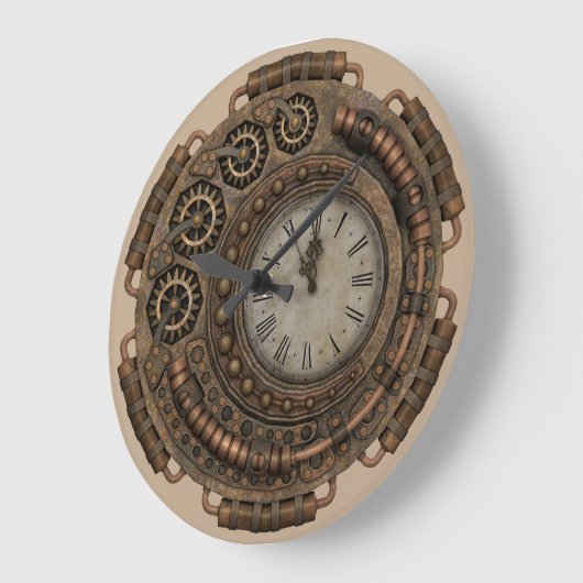 Dampfuhr Große Wanduhr (Winkel)