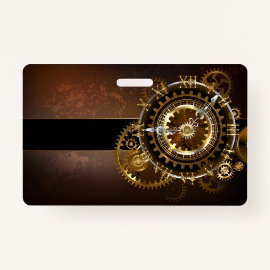 Dampfuhr mit antiken Gängen Ausweis (Vorderseite)