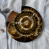 Dampfuhr mit antiken Gängen Button (Beispiel)